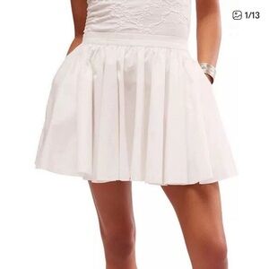Free People Pocket Skirt Optic White Boho Summer
Pleated Skirt Size Large